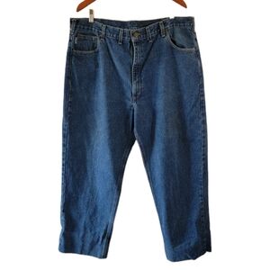 Carhartt Men's Big & Tall Jeans Size 44 × 34 Staright Leg Med Wash Work Outdoor
